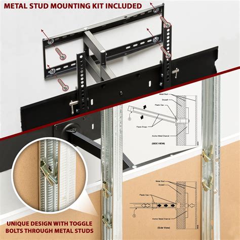 how to mount a tv bracket on a metal stud|tv wall mount metal studs.